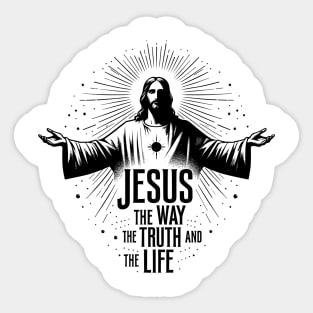 Jesus The Way The Truth and The Life Sticker